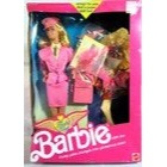 Vintage 1989 Flight time Barbie Doll by Mattel New ORIGINAL BOX # 9584 - Picture 2 of 2